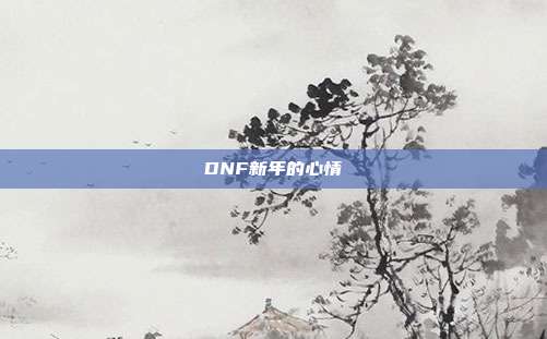 DNF新年的心情-第1张图片-速奇网 DNF新年的心情-第1张图片-速奇网