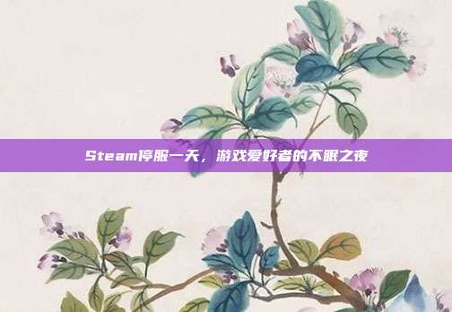 Steam停服一天,游戏爱好者的不眠之夜-第1张图片-速奇网 Steam停服一天,游戏爱好者的不眠之夜-第1张图片-速奇网