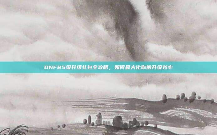 DNF85级升级礼包全攻略,如何最大化你的升级效率-第1张图片-速奇网 DNF85级升级礼包全攻略,如何最大化你的升级效率-第1张图片-速奇网