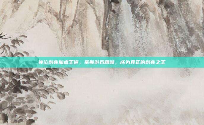 神泣刺客加点王道,掌握游戏精髓,成为真正的刺客之王-第1张图片-速奇网 神泣刺客加点王道,掌握游戏精髓,成为真正的刺客之王-第1张图片-速奇网