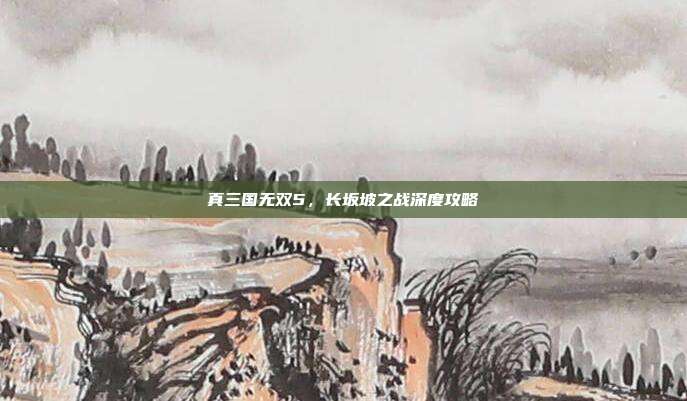 真三国无双5,长坂坡之战深度攻略-第1张图片-速奇网 真三国无双5,长坂坡之战深度攻略-第1张图片-速奇网