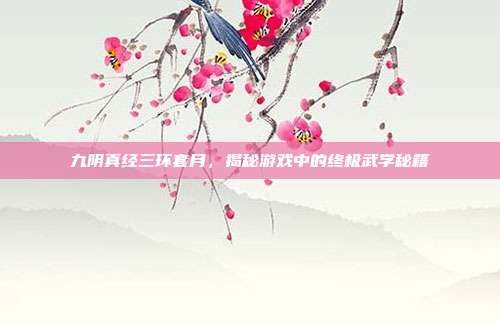 九阴真经三环套月，揭秘游戏中的终极武学秘籍-第1张图片-速奇网