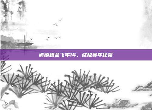 解锁极品飞车14,终极赛车秘籍-第1张图片-速奇网 解锁极品飞车14,终极赛车秘籍-第1张图片-速奇网