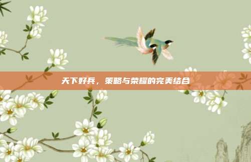 天下好兵,策略与荣耀的完美结合-第1张图片-速奇网 天下好兵,策略与荣耀的完美结合-第1张图片-速奇网