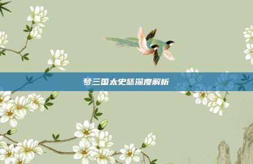 梦三国太史慈深度解析-第1张图片-速奇网