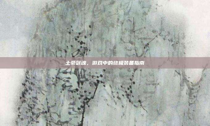 土豪剑魂，游戏中的终极装备指南-第1张图片-速奇网