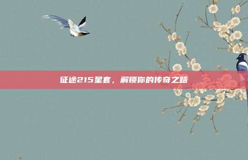 征途215星套,解锁你的传奇之路-第1张图片-速奇网 征途215星套,解锁你的传奇之路-第1张图片-速奇网