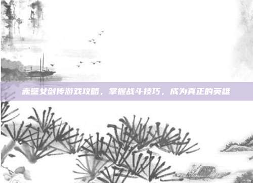 赤壁女剑传游戏攻略，掌握战斗技巧，成为真正的英雄-第1张图片-速奇网