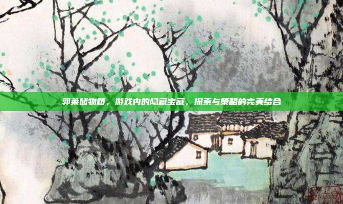 郭莱储物箱,游戏内的隐藏宝藏,探索与策略的完美结合-第1张图片-速奇网 郭莱储物箱,游戏内的隐藏宝藏,探索与策略的完美结合-第1张图片-速奇网