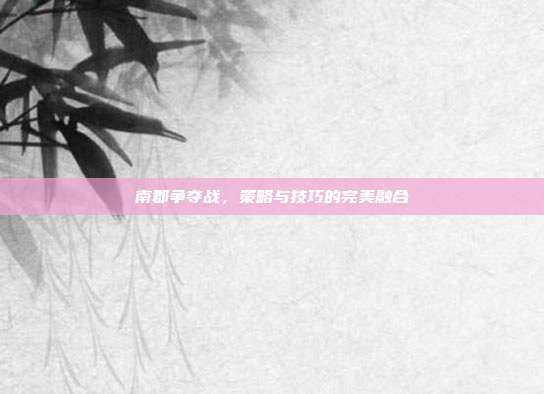 南郡争夺战，策略与技巧的完美融合-第1张图片-速奇网