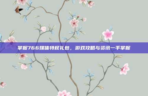 掌握766媒体特权礼包，游戏攻略与资讯一手掌握-第1张图片-速奇网