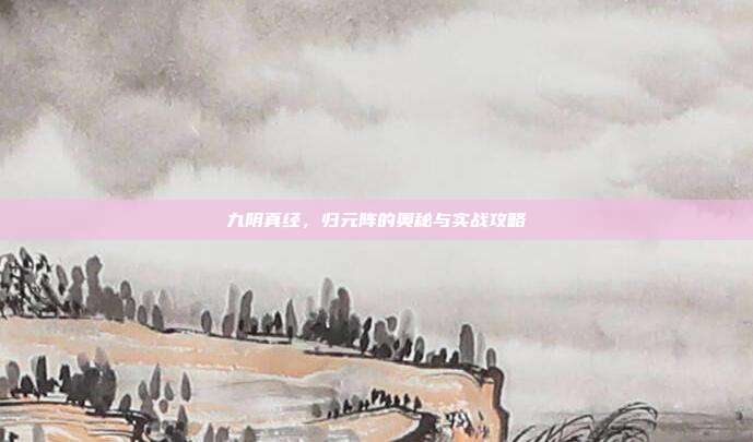 九阴真经,归元阵的奥秘与实战攻略-第1张图片-速奇网 九阴真经,归元阵的奥秘与实战攻略-第1张图片-速奇网