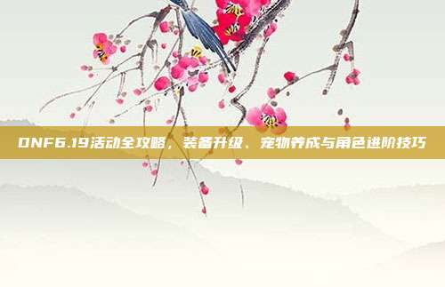 DNF6.19活动全攻略,装备升级、宠物养成与角色进阶技巧-第1张图片-速奇网 DNF6.19活动全攻略,装备升级、宠物养成与角色进阶技巧-第1张图片-速奇网