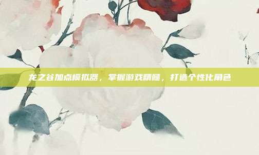 龙之谷加点模拟器,掌握游戏精髓,打造个性化角色-第1张图片-速奇网 龙之谷加点模拟器,掌握游戏精髓,打造个性化角色-第1张图片-速奇网