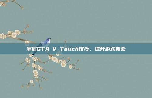 掌握GTA V Touch技巧,提升游戏体验-第1张图片-速奇网 掌握GTA V Touch技巧,提升游戏体验-第1张图片-速奇网