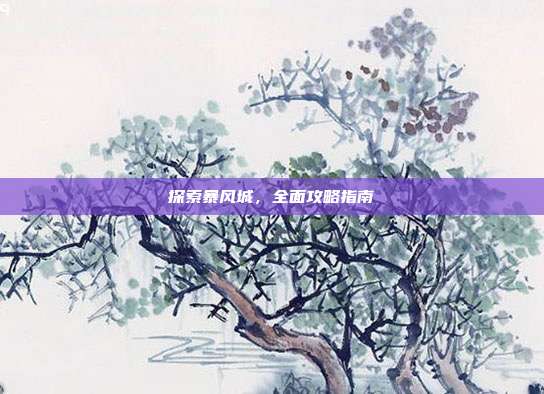 探索暴风城，全面攻略指南-第1张图片-速奇网