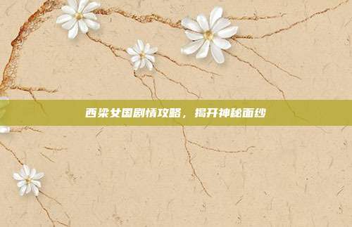 西梁女国剧情攻略，揭开神秘面纱-第1张图片-速奇网