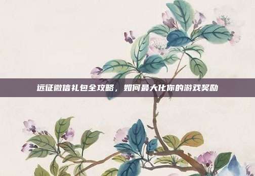 远征微信礼包全攻略,如何最大化你的游戏奖励-第1张图片-速奇网 远征微信礼包全攻略,如何最大化你的游戏奖励-第1张图片-速奇网