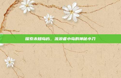 探索未知岛屿,流浪者小岛的神秘小刀-第1张图片-速奇网 探索未知岛屿,流浪者小岛的神秘小刀-第1张图片-速奇网