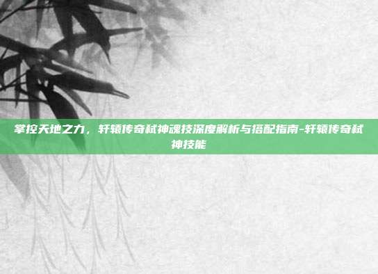 掌控天地之力,轩辕传奇弑神魂技深度解析与搭配指南-轩辕传奇弑神技能-第1张图片-速奇网 掌控天地之力,轩辕传奇弑神魂技深度解析与搭配指南-轩辕传奇弑神技能-第1张图片-速奇网