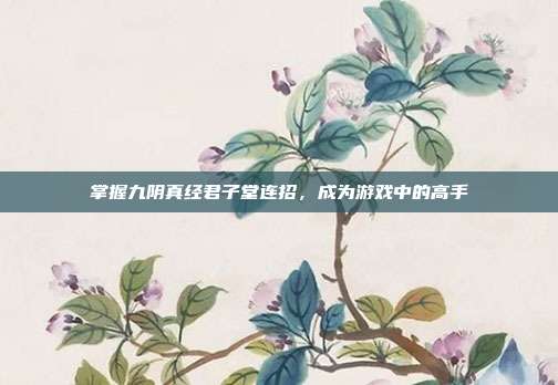 掌握九阴真经君子堂连招，成为游戏中的高手-第1张图片-速奇网
