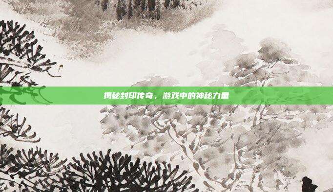揭秘封印传奇,游戏中的神秘力量-第1张图片-速奇网 揭秘封印传奇,游戏中的神秘力量-第1张图片-速奇网