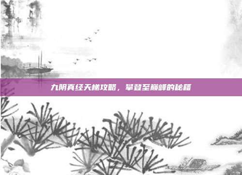 九阴真经天梯攻略，攀登至巅峰的秘籍-第1张图片-速奇网