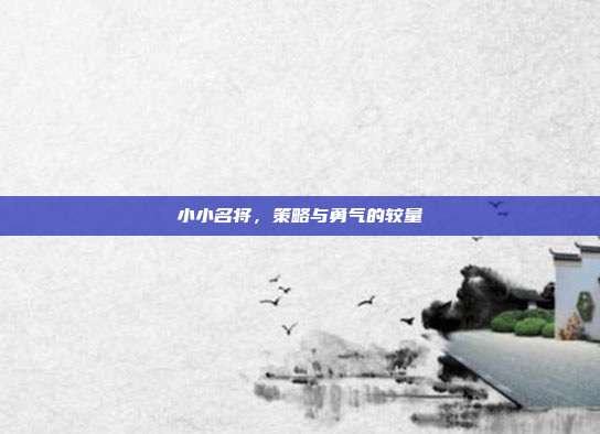 小小名将，策略与勇气的较量-第1张图片-速奇网