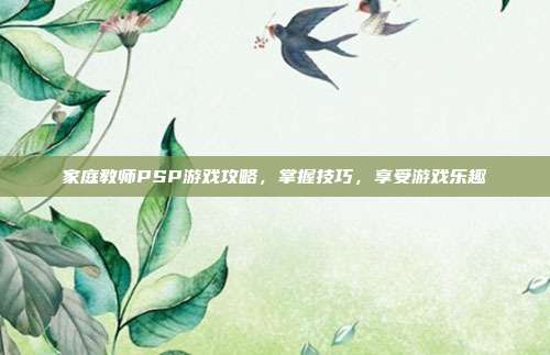 家庭教师PSP游戏攻略，掌握技巧，享受游戏乐趣-第1张图片-速奇网