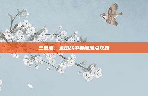 三国志,全面战争姜维加点攻略-第1张图片-速奇网 三国志,全面战争姜维加点攻略-第1张图片-速奇网