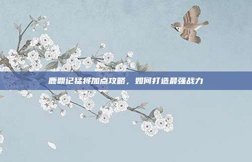 鹿鼎记猛将加点攻略,如何打造最强战力-第1张图片-速奇网 鹿鼎记猛将加点攻略,如何打造最强战力-第1张图片-速奇网