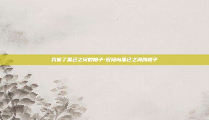 我偷了黑色之翼的帽子-冒险岛黑色之翼的帽子-第1张图片-速奇网 我偷了黑色之翼的帽子-冒险岛黑色之翼的帽子-第1张图片-速奇网