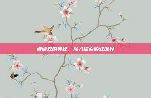 诺德森的奥秘，深入探索游戏世界-第1张图片-速奇网