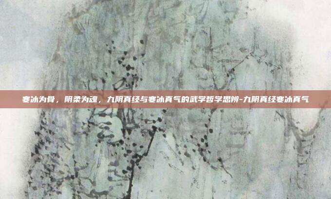 寒冰为骨,阴柔为魂,九阴真经与寒冰真气的武学哲学思辨-九阴真经寒冰真气-第1张图片-速奇网 寒冰为骨,阴柔为魂,九阴真经与寒冰真气的武学哲学思辨-九阴真经寒冰真气-第1张图片-速奇网