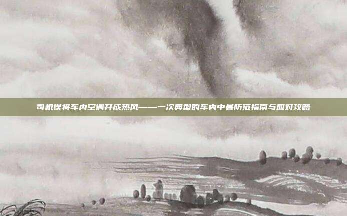 司机误将车内空调开成热风——一次典型的车内中暑防范指南与应对攻略-第1张图片-速奇网 司机误将车内空调开成热风——一次典型的车内中暑防范指南与应对攻略-第1张图片-速奇网