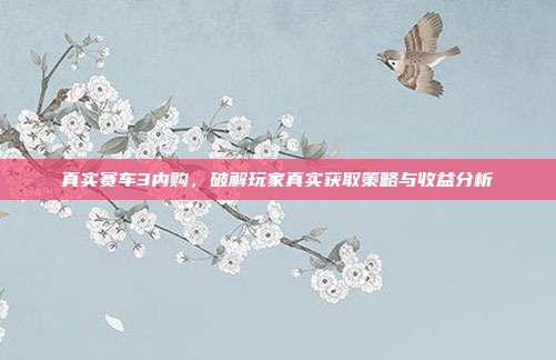 真实赛车3内购，破解玩家真实获取策略与收益分析-第1张图片-速奇网