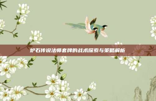 炉石传说法师套牌的战术探索与策略解析-第1张图片-速奇网