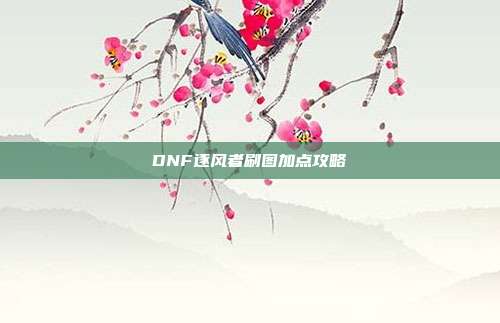 DNF逐风者刷图加点攻略-第1张图片-速奇网 DNF逐风者刷图加点攻略-第1张图片-速奇网