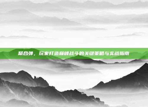 聚合弹，玩家打造巅峰战斗的关键策略与实战指南-第1张图片-速奇网