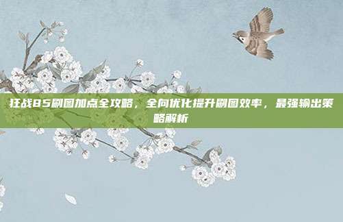 狂战85刷图加点全攻略,全向优化提升刷图效率,最强输出策略解析-第1张图片-速奇网 狂战85刷图加点全攻略,全向优化提升刷图效率,最强输出策略解析-第1张图片-速奇网
