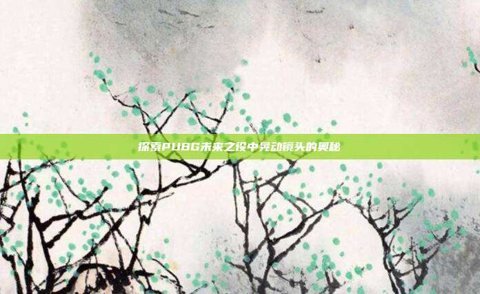 探索PUBG未来之役中晃动镜头的奥秘-第1张图片-速奇网