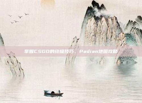 掌握CSGO的终极技巧,Padian地图攻略-第1张图片-速奇网 掌握CSGO的终极技巧,Padian地图攻略-第1张图片-速奇网