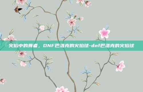 火焰中的舞者，DNF巴洛克的火焰球-dnf巴洛克的火焰球-第1张图片-速奇网