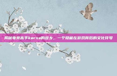 揭秘电竞高手karsa的故乡,一个隐藏在游戏背后的文化符号-第1张图片-速奇网 揭秘电竞高手karsa的故乡,一个隐藏在游戏背后的文化符号-第1张图片-速奇网