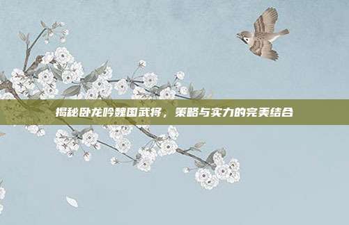 揭秘卧龙吟魏国武将,策略与实力的完美结合-第1张图片-速奇网 揭秘卧龙吟魏国武将,策略与实力的完美结合-第1张图片-速奇网