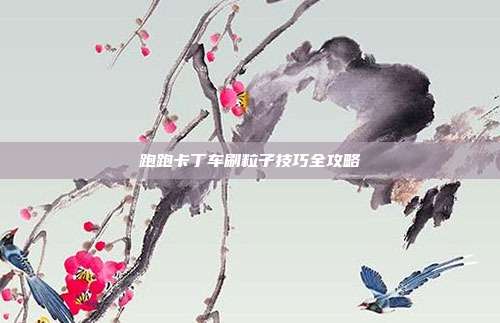 跑跑卡丁车刷粒子技巧全攻略-第1张图片-速奇网