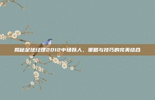 揭秘足球经理2012中场妖人,策略与技巧的完美结合-第1张图片-速奇网 揭秘足球经理2012中场妖人,策略与技巧的完美结合-第1张图片-速奇网
