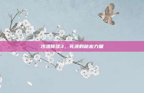 沙滩排球3，乳液的秘密力量-第1张图片-速奇网