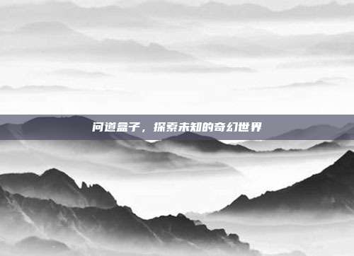 问道盒子,探索未知的奇幻世界-第1张图片-速奇网 问道盒子,探索未知的奇幻世界-第1张图片-速奇网