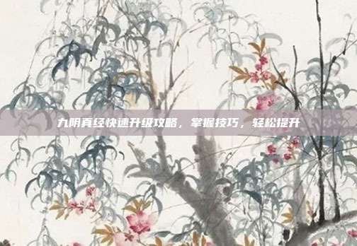 九阴真经快速升级攻略,掌握技巧,轻松提升-第1张图片-速奇网 九阴真经快速升级攻略,掌握技巧,轻松提升-第1张图片-速奇网